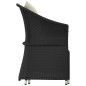 vidaXL Set de muebles de jardín 2 pzas y cojines ratán sintético negro vidaXL Set de muebles de jardín 2 pzas y cojines ratán sintético negro