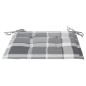 vidaXL Sillas de comedor jardín con cojines 4 uds madera maciza acacia