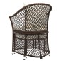 vidaXL Set muebles de jardín 2 piezas y cojines ratán sintético marrón vidaXL Set muebles de jardín 2 piezas y cojines ratán sintético marrón