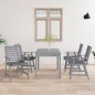vidaXL Sillas de comedor jardín con cojines 4 uds madera maciza acacia vidaXL Sillas de comedor jardín con cojines 4 uds madera maciza acacia