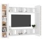 vidaXL Juego de mueble para TV de 10 piezas aglomerado blanco vidaXL Juego de mueble para TV de 10 piezas aglomerado blanco