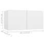 vidaXL Juego de mueble para TV de 10 piezas aglomerado blanco vidaXL Juego de mueble para TV de 10 piezas aglomerado blanco