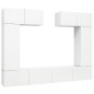 vidaXL Set de muebles de salón TV 6 piezas madera de ingeniería blanco