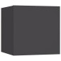 vidaXL Muebles de pared para TV 8 uds gris 30,5x30x30 cm vidaXL Muebles de pared para TV 8 uds gris 30,5x30x30 cm