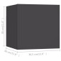 vidaXL Muebles de pared para TV 8 uds gris 30,5x30x30 cm vidaXL Muebles de pared para TV 8 uds gris 30,5x30x30 cm