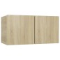 vidaXL Set de muebles salón TV 8 pzas madera ingeniería roble Sonoma