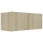 vidaXL Set de muebles salón TV 8 pzas madera ingeniería roble Sonoma