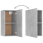 vidaXL Set de muebles de salón 4 pzas madera ingeniería gris hormigón