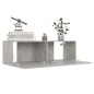 vidaXL Set de muebles de TV 6 pzas madera contrachapada gris hormigón