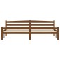 vidaXL Estructura de cama madera maciza pino marrón miel 200x200 cm vidaXL Estructura de cama madera maciza pino marrón miel 200x200 cm