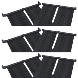 vidaXL Panel calentador solar para piscinas 6 unidades 80x310 cm