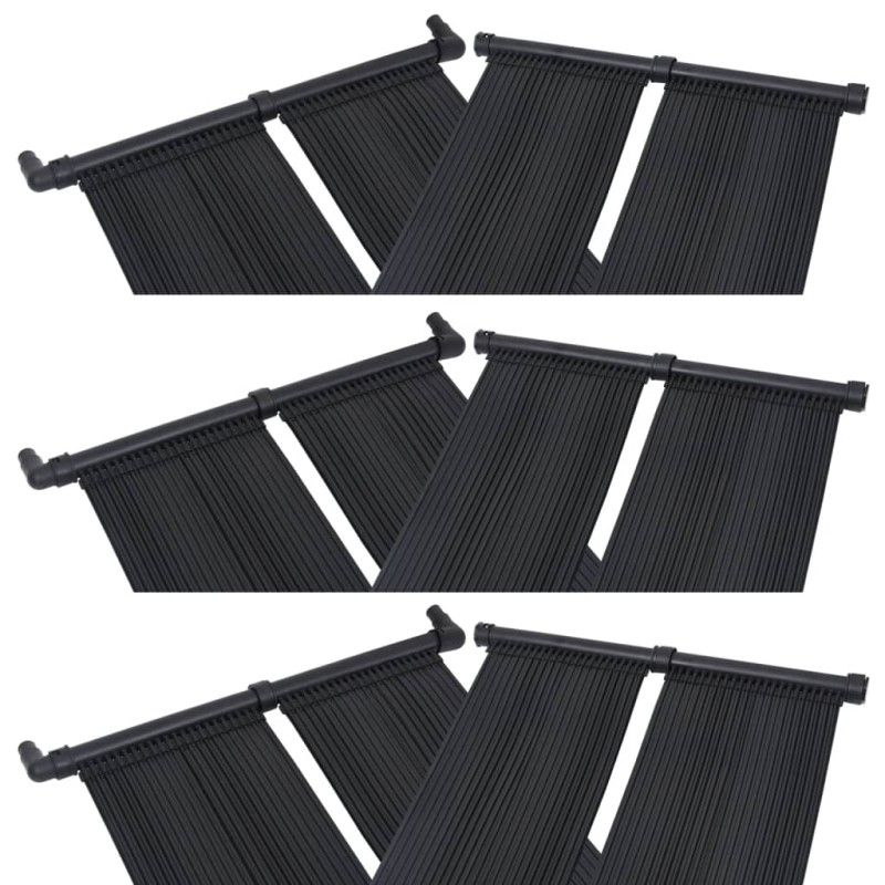 vidaXL Panel calentador solar para piscinas 6 unidades 80x310 cm vidaXL Panel calentador solar para piscinas 6 unidades 80x310 cm