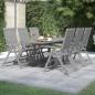 vidaXL Juego de comedor de jardín 7 piezas madera maciza de acacia vidaXL Juego de comedor de jardín 7 piezas madera maciza de acacia