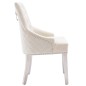 vidaXL Sillas de comedor 4 unidades de terciopelo crema vidaXL Sillas de comedor 4 unidades de terciopelo crema