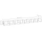 vidaXL Perrera plateada 8 m² acero vidaXL Perrera plateada 8 m² acero
