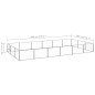 vidaXL Perrera plateada 18 m² acero vidaXL Perrera plateada 18 m² acero