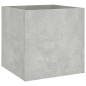 vidaXL Juego de muebles recibidor madera contrachapada hormigón gris