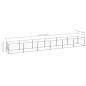 vidaXL Perrera plateada 6 m² acero