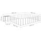 vidaXL Perrera plateada 25,41 m² acero vidaXL Perrera plateada 25,41 m² acero