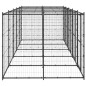 vidaXL Perrera de exterior de acero 12,1 m²