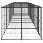 vidaXL Perrera de exterior de acero 24,2 m²