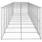 vidaXL Perrera de exterior de acero galvanizado 21,78 m² vidaXL Perrera de exterior de acero galvanizado 21,78 m²