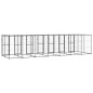 vidaXL Perrera de exterior de acero con techo 16,94 m² vidaXL Perrera de exterior de acero con techo 16,94 m²
