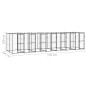 vidaXL Perrera de exterior de acero con techo 16,94 m² vidaXL Perrera de exterior de acero con techo 16,94 m²