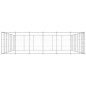 vidaXL Perrera de exterior de acero galvanizado 50,82 m²