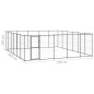 vidaXL Perrera de exterior de acero 36,3 m² vidaXL Perrera de exterior de acero 36,3 m²