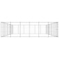 vidaXL Perrera de exterior de acero galvanizado 79,86 m²