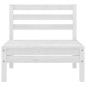 vidaXL Juego de muebles de jardín 5 pzas madera maciza de pino blanco vidaXL Juego de muebles de jardín 5 pzas madera maciza de pino blanco