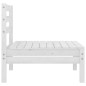 vidaXL Juego de muebles de jardín 5 pzas madera maciza de pino blanco vidaXL Juego de muebles de jardín 5 pzas madera maciza de pino blanco