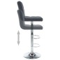 vidaXL Taburetes de cocina 2 unidades cuero sintético gris vidaXL Taburetes de cocina 2 unidades cuero sintético gris