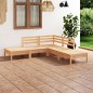 vidaXL Juego de muebles de jardín 5 piezas madera maciza pino vidaXL Juego de muebles de jardín 5 piezas madera maciza pino