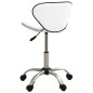 vidaXL Taburete de salón de belleza de cuero sintético blanco vidaXL Taburete de salón de belleza de cuero sintético blanco