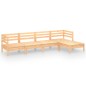 vidaXL Juego de muebles de jardín 5 piezas madera maciza pino vidaXL Juego de muebles de jardín 5 piezas madera maciza pino
