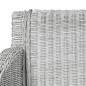 vidaXL Silla de comedor con cojín ratán natural gris vidaXL Silla de comedor con cojín ratán natural gris