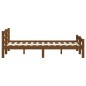 vidaXL Estructura de cama madera maciza pino marrón miel 200x200 cm vidaXL Estructura de cama madera maciza pino marrón miel 200x200 cm