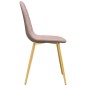 vidaXL Sillas de comedor 6 unidades terciopelo rosa vidaXL Sillas de comedor 6 unidades terciopelo rosa