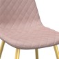 vidaXL Sillas de comedor 6 unidades terciopelo rosa vidaXL Sillas de comedor 6 unidades terciopelo rosa