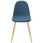 vidaXL Sillas de comedor 6 unidades terciopelo azul vidaXL Sillas de comedor 6 unidades terciopelo azul