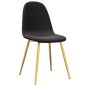 vidaXL Silla de comedor 6 unidades terciopelo negro vidaXL Silla de comedor 6 unidades terciopelo negro