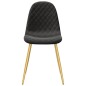 vidaXL Silla de comedor 6 unidades terciopelo negro vidaXL Silla de comedor 6 unidades terciopelo negro