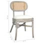 vidaXL Sillas de comedor 2 unidades lino gris vidaXL Sillas de comedor 2 unidades lino gris