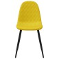 vidaXL Sillas de comedor 6 uds terciopelo amarillo mostaza vidaXL Sillas de comedor 6 uds terciopelo amarillo mostaza