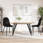 vidaXL Sillas de comedor 2 unidades terciopelo negro vidaXL Sillas de comedor 2 unidades terciopelo negro