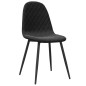 vidaXL Sillas de comedor 2 unidades terciopelo negro vidaXL Sillas de comedor 2 unidades terciopelo negro