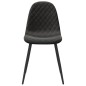 vidaXL Sillas de comedor 2 unidades terciopelo negro vidaXL Sillas de comedor 2 unidades terciopelo negro