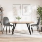 vidaXL Sillas de comedor 2 unidades terciopelo gris claro